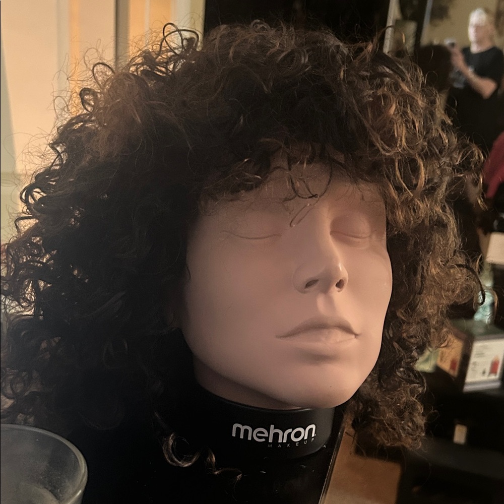 Curly Brown Hair Wig - Picture 3 of 3